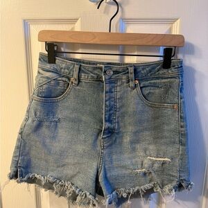 WE THE FREE Women Hem Jean Shorts Size 28